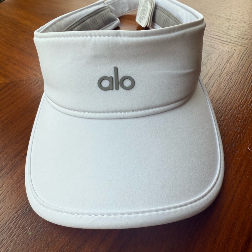 ALO Yoga White Visor Adjustable Strap
